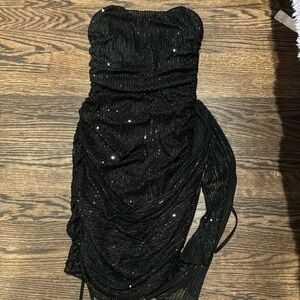 Black sequin dress